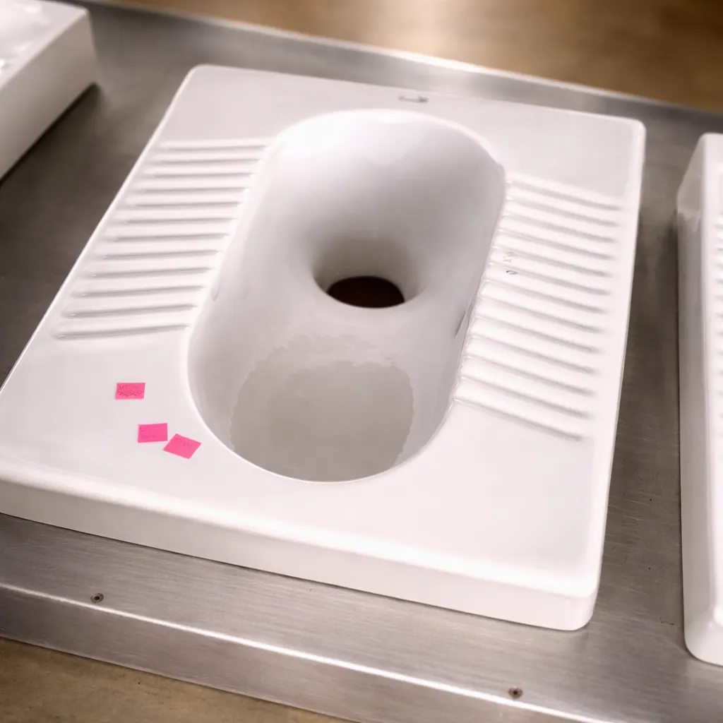 [SQ004] ASIAN TOILET ( BLOSSOM)-SQUATTING  PAN &TRAP